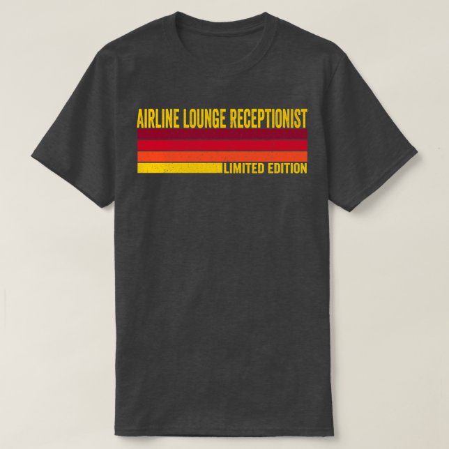 Airline Lounge Receptionist T-Shirt (Design Front)
