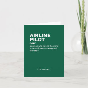 Airline Pilot – Aviation Humour Card