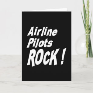 Airline Pilots Rock! Greeting Card