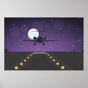 airline takeoff poster