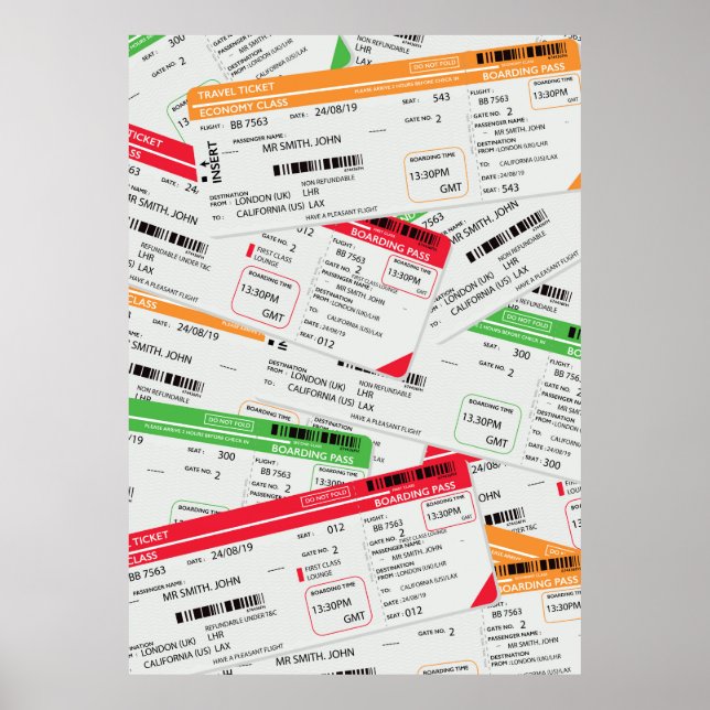 Airliner tickets poster (Front)