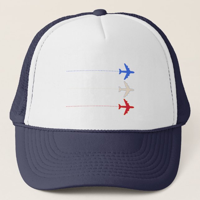 airlines aeroplanes trucker hat (Front)