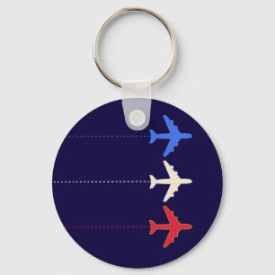 airlines airplanes key ring