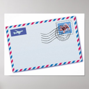 Airmail Envelope Poster