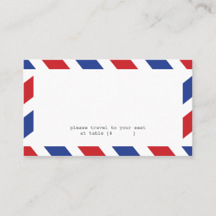 Airmail Escort Card