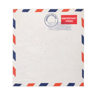 airmail note pad