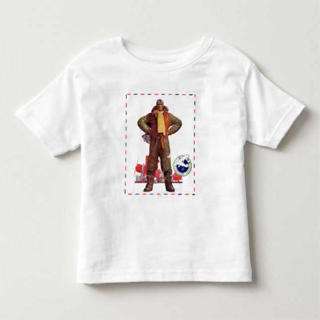 Airmail Pilot Toddler T-Shirt (Front)