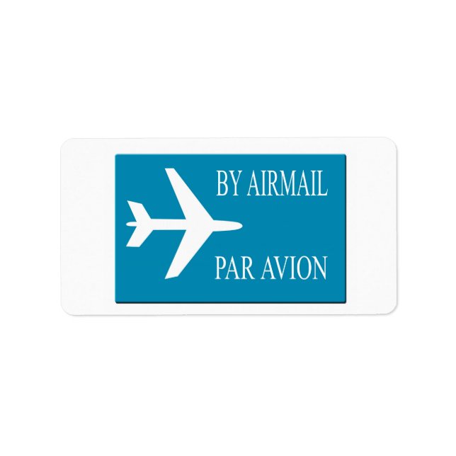 Airmail sticker effect (Front)