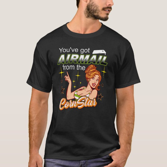 Airmail Toss Like a Boss Cornstar T-Shirt (Front)