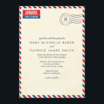 Airmail Wedding Invitation<br><div class="desc">HELPFUL HINT Complete the template (fill out text and upload photos) FIRST. If you would like to make any layout changes and/or add text/images, click "customise it" AFTER filling out the template. Please DOUBLE CHECK all sides of this design before submitting your order. What you see on the screen is...</div>