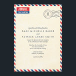 Airmail Wedding Invitation<br><div class="desc">HELPFUL HINT Complete the template (fill out text and upload photos) FIRST. If you would like to make any layout changes and/or add text/images, click "customise it" AFTER filling out the template. Please DOUBLE CHECK all sides of this design before submitting your order. What you see on the screen is...</div>