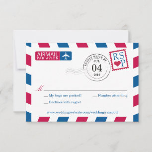 Airmail Wedding RSVP