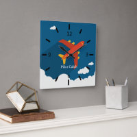Airplane Above Clouds Personalized Gift for Boys