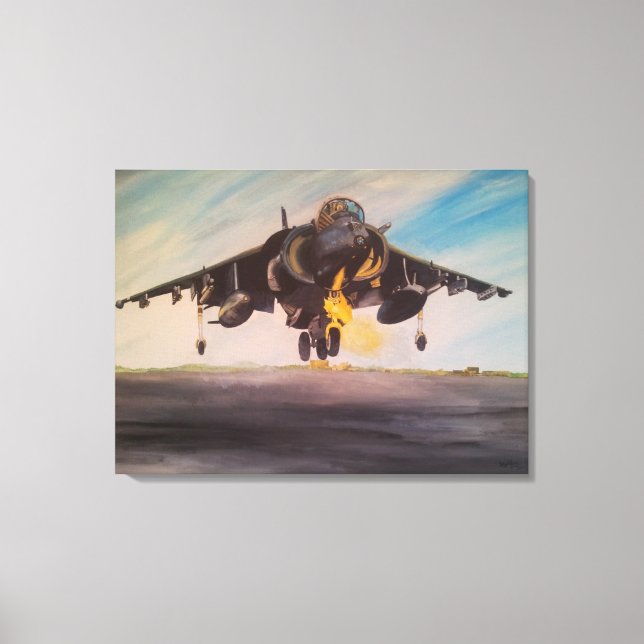 AIRPLANE AIRCRAFT AVIATION ART STRETCHED CANVAS PRINT (Front)