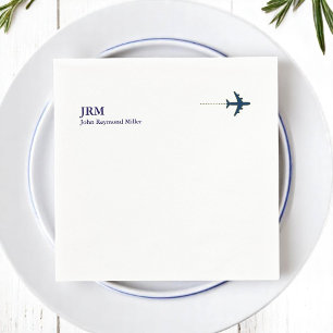 Airplane Aircraft Jet Airline Pilot Party Napkin