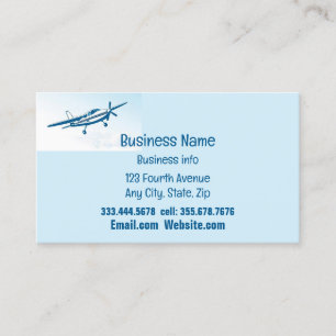Airplane Aircraft Maintenance Repair & Service Business Card