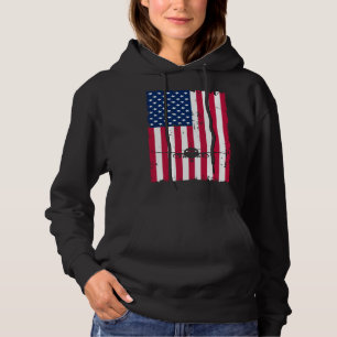 Airplane American Flag Pilot Jet Aviation Hoodie