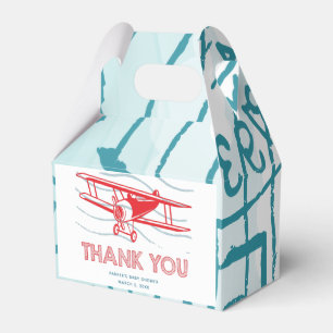 Airplane Baby Shower Thank You Favour Box