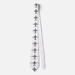 AIRPLANE BAR CODE Jetstream Barcode Pattern Design Tie