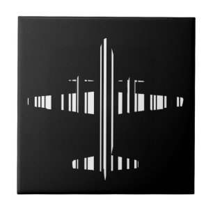 AIRPLANE BAR CODE Jetstream Barcode Pattern Design Tile