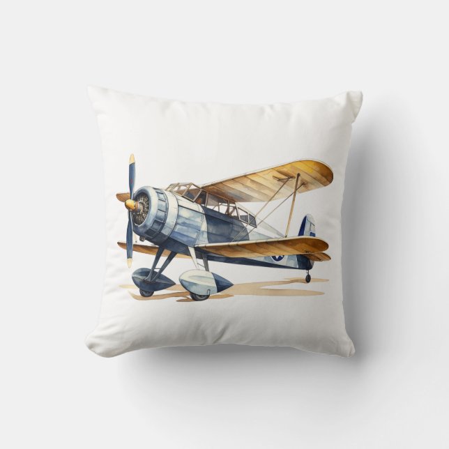 AIRPLANE BOYS ROOM CUSHION (Front)