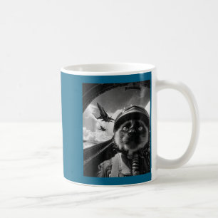 Airplane Cat Jet Pilot Selfie Siamese Fighter Laug Coffee Mug