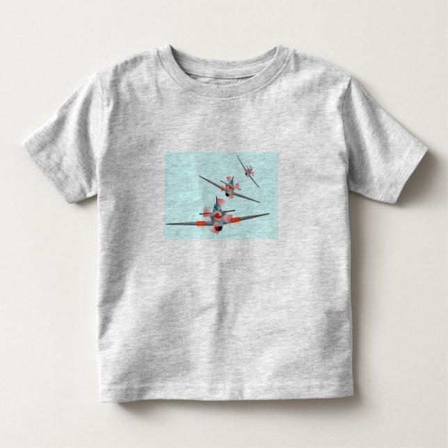 "Airplane dogfight" Children's T-Shirt. Toddler T-Shirt (Front)