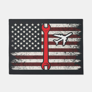Airplane Mechanic Doormat Funny Mechanics Life