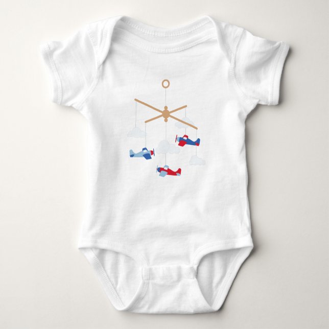 Airplane Mobile Baby Bodysuit (Front)