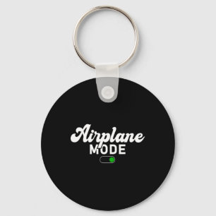 Airplane Mode On Funny Vacation Summer Key Ring
