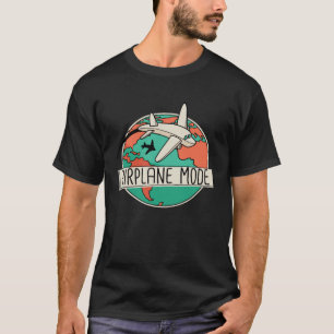 Airplane Mode Summer Vacation Travel Bug Airplane T-Shirt