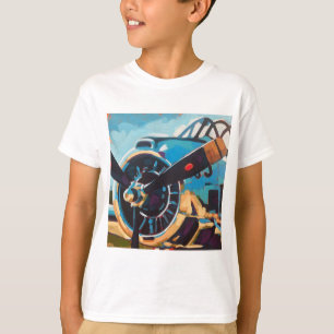 Airplane Painting - Gift for Aviation Enthusiasts T-Shirt