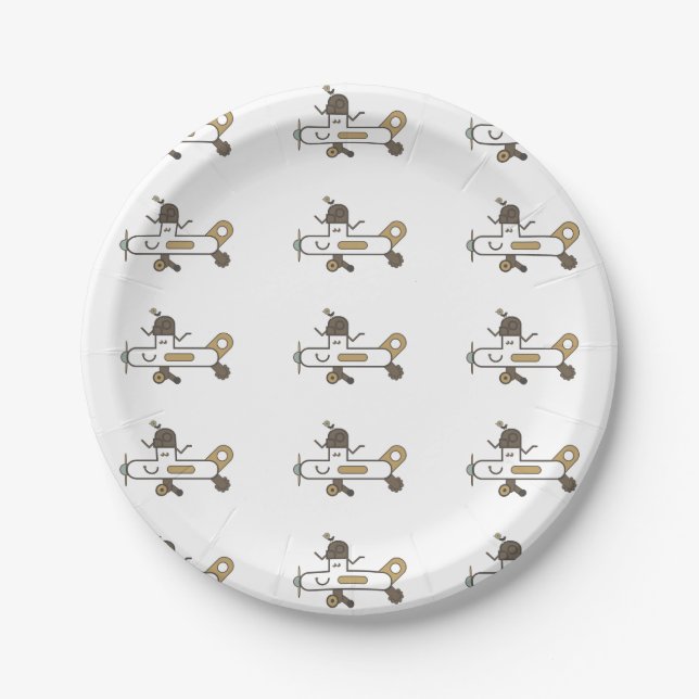 Airplane Paper Plate (Front)