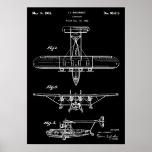 Airplane Patent Poster