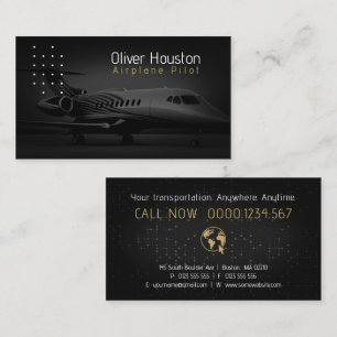 Airplane Pilot   Aviation Business Card