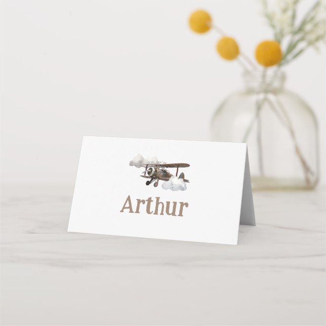 Airplane Place cards  (Front)