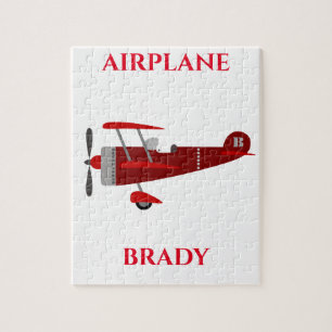 Airplane puzzle with personalized name.