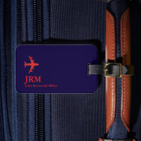 Airplane Red Airline Aviation Monogrammed 