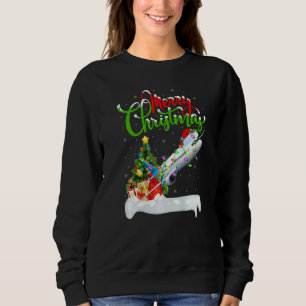 Airplane Xmas Decorations Santa Airplane Christma Sweatshirt