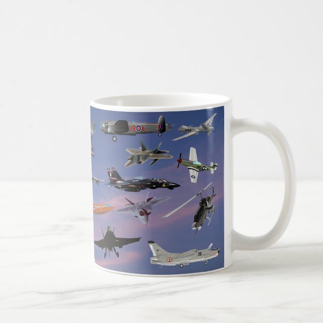 AIRPLANES ON A CAROLINA BLUE SKY COFFEE MUG (Right)