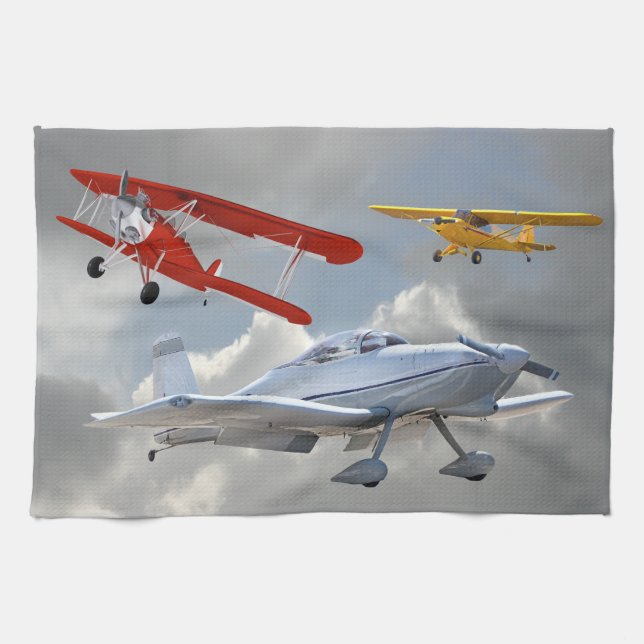 AIRPLANES TEA TOWEL (Horizontal)