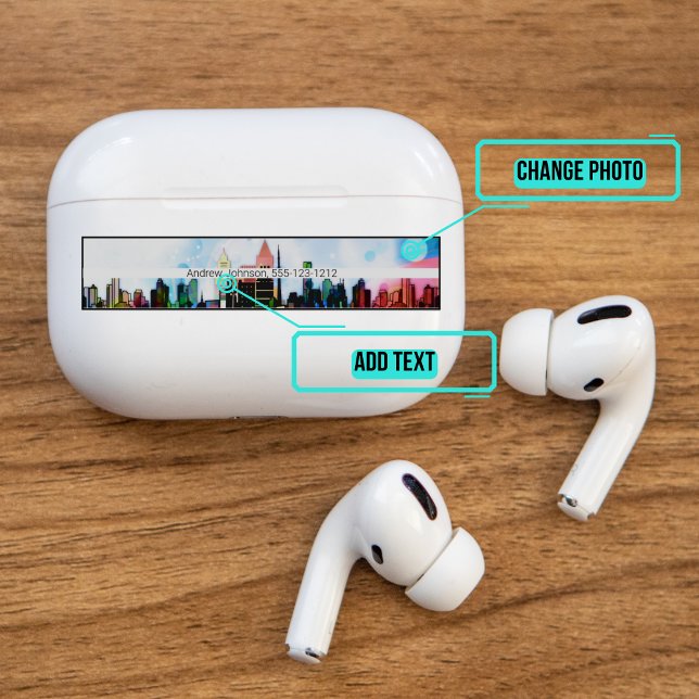 Airpods Pro Case Decorative Skin - Cityscape (Please enjoy our Airpod stickers)