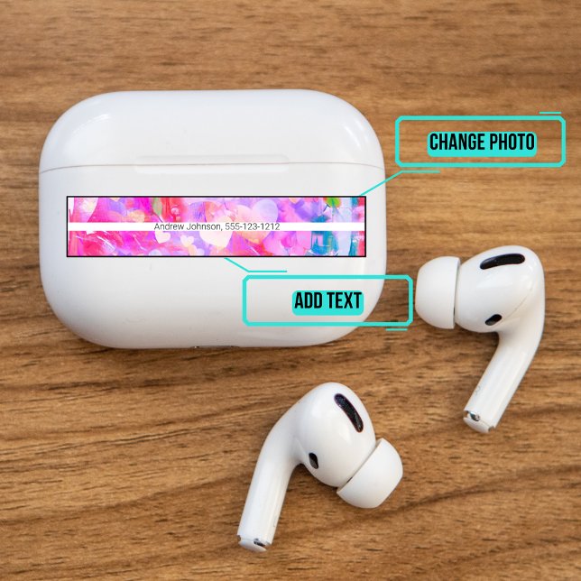 Airpods Pro Case Decorative Skin - Pink Hearts (Please enjoy our Airpods stickers)
