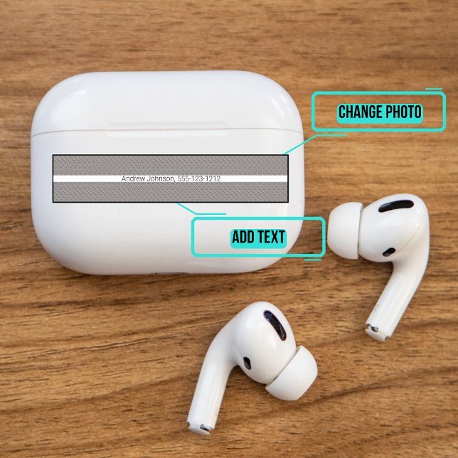 Airpods Pro Case Decorative Skin - Steel (Please enjoy our Airpods stickers)
