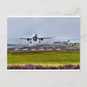 Airport Action Postcard