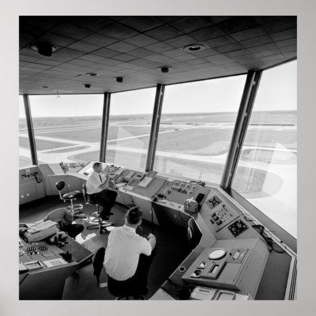 AIRPORT CONTROL TOWER c. 1960 Poster (Front)