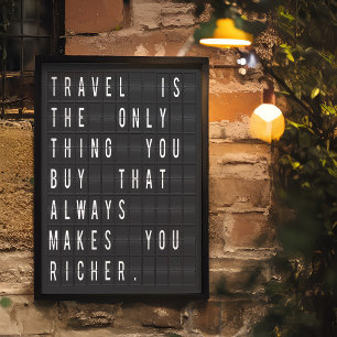 Airport Digital Panel Novelty Travel Poster