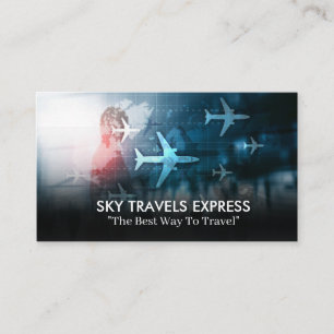 Airport Flight Travel Business Card