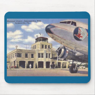 Airport, Jacksonville, Florida, Vintage Mouse Pad