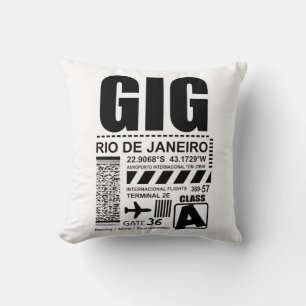 Airport Rio de Janeiro GIG Cushion